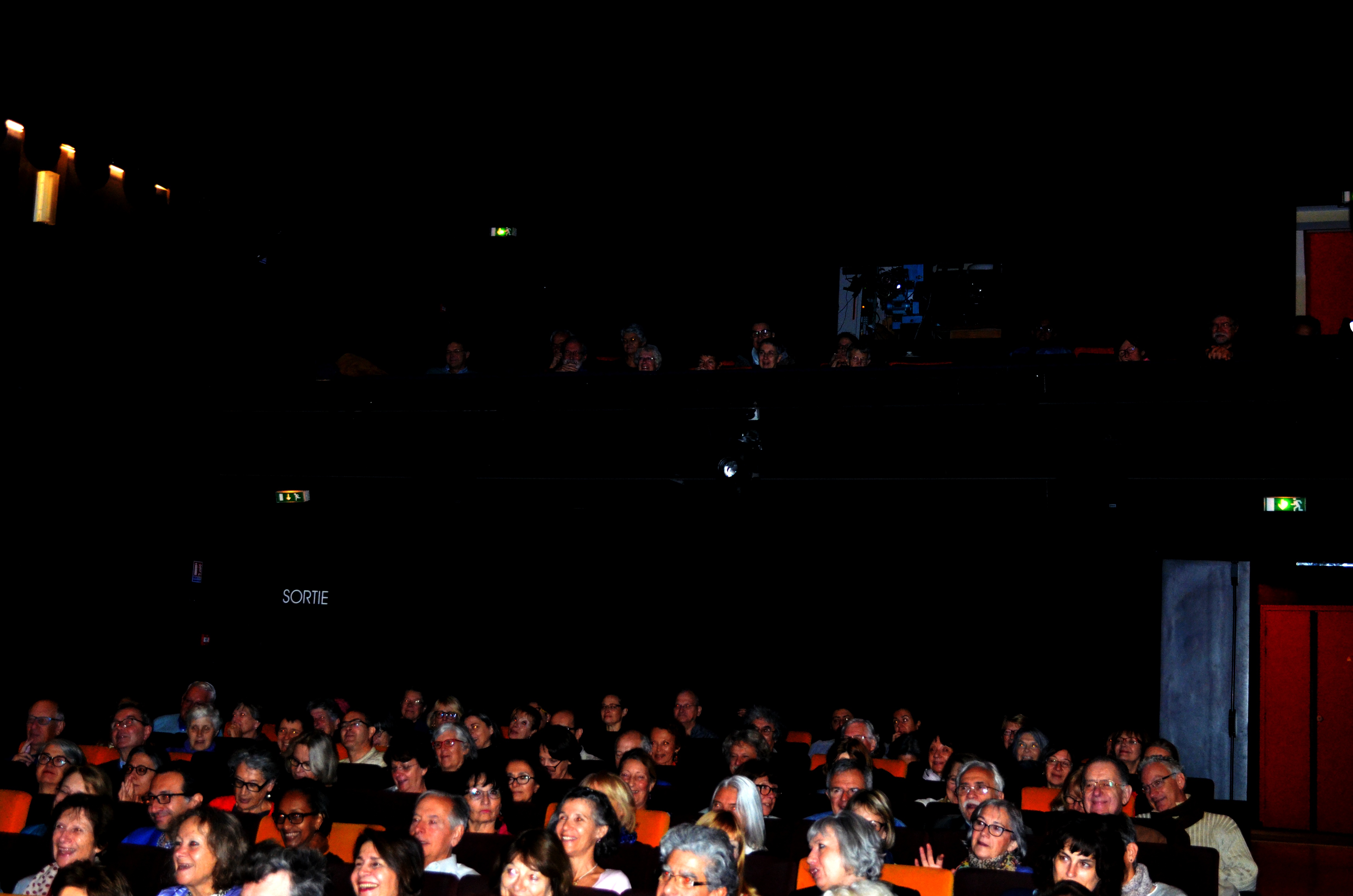Il Pubblico Parigino del 10 Ottobre alla presentazione del Film Onde Road alla presenza del regista Massimo Ivan Falsetta 