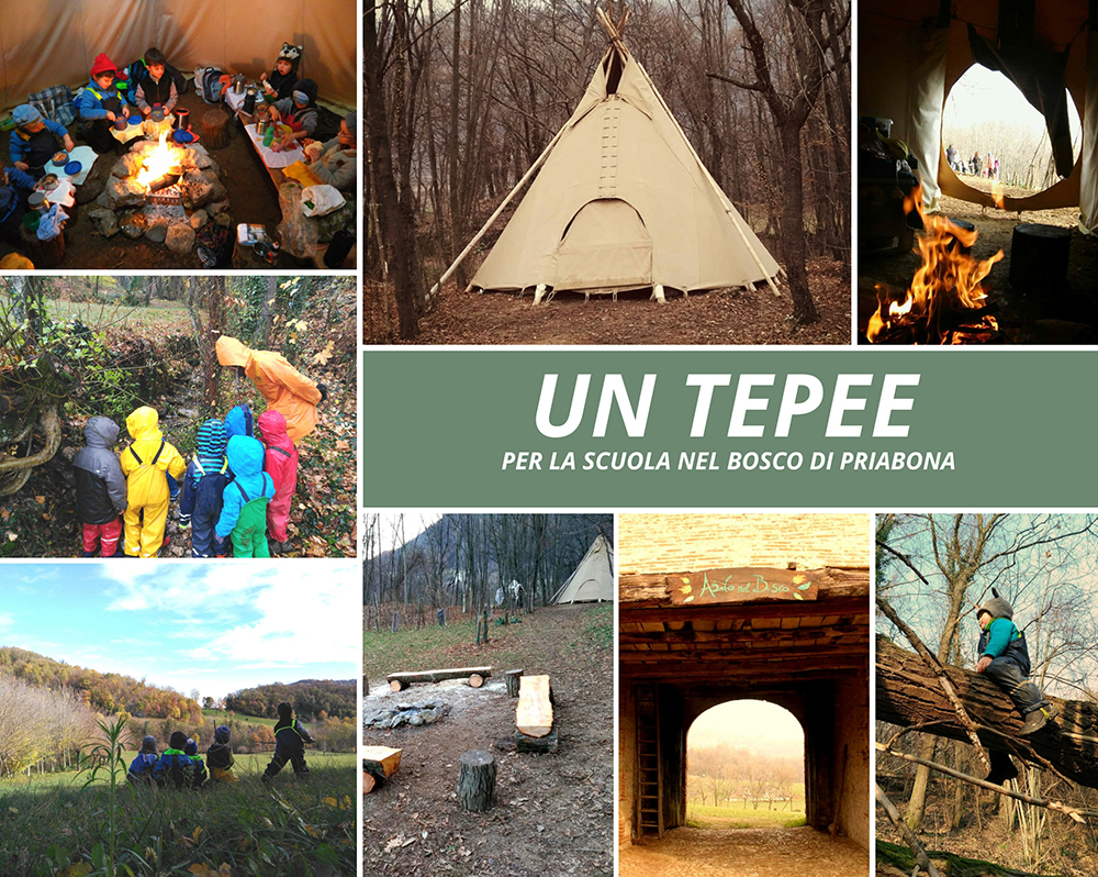 Un tepee per la nostra Scuola nel Bosco 