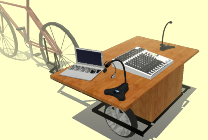 Studio mobile in bicicletta Studio mobile in bicicletta