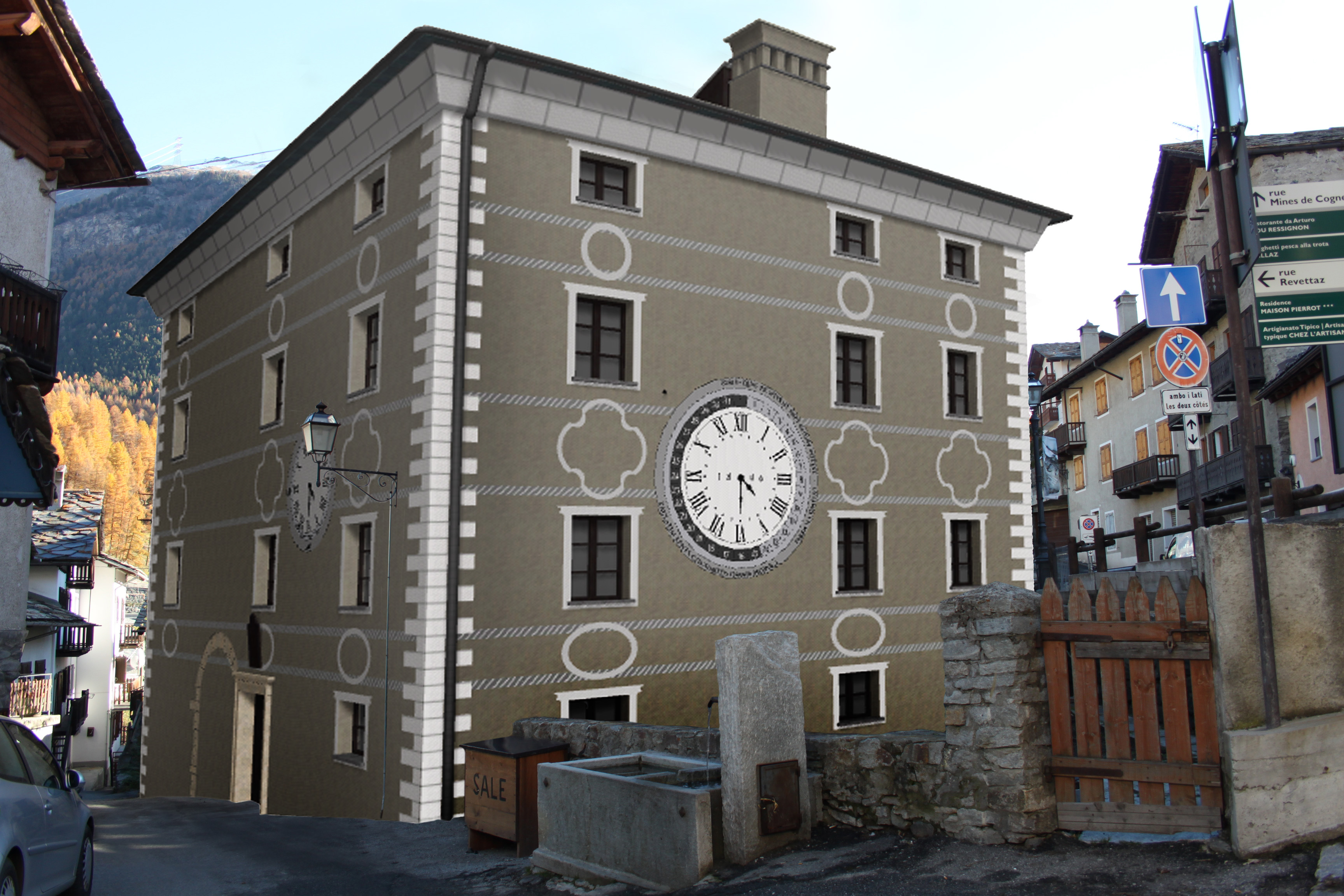 Recuperare la casa dell'orologio di Cogne